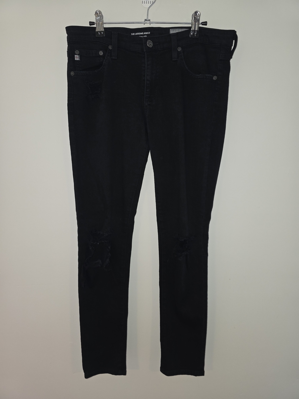 Ag Adriano Goldschmied The Legging Ankle Super Skinny Ankle Distressed Jeans